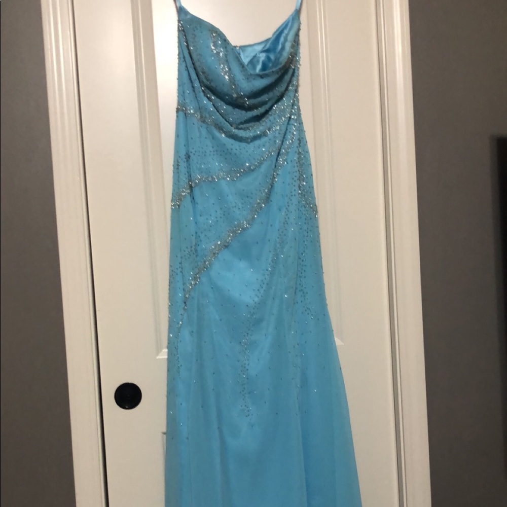Light blue prom dress